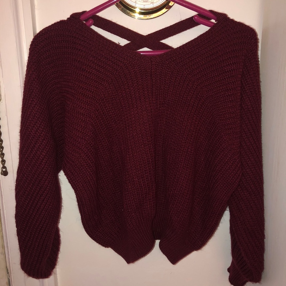 Maroon Chunky Sweater